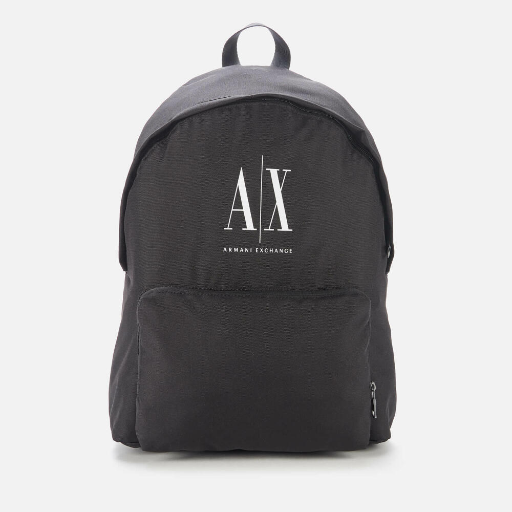 Armani Exchange Men's AX Logo Nylon Backpack - Black Cover