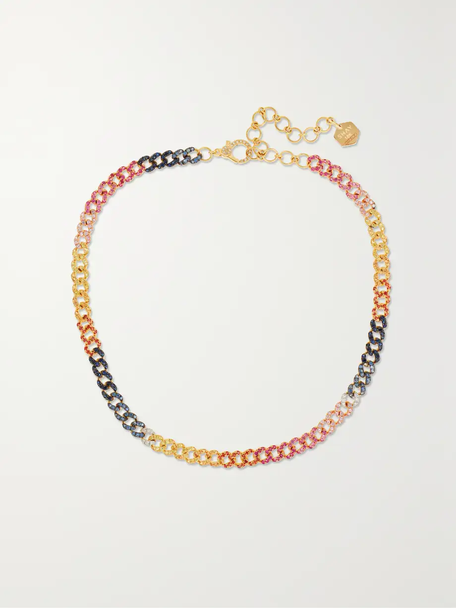 SHAY - 18-karat White, Yellow And Rose Gold Multi-stone Choker - One size Cover