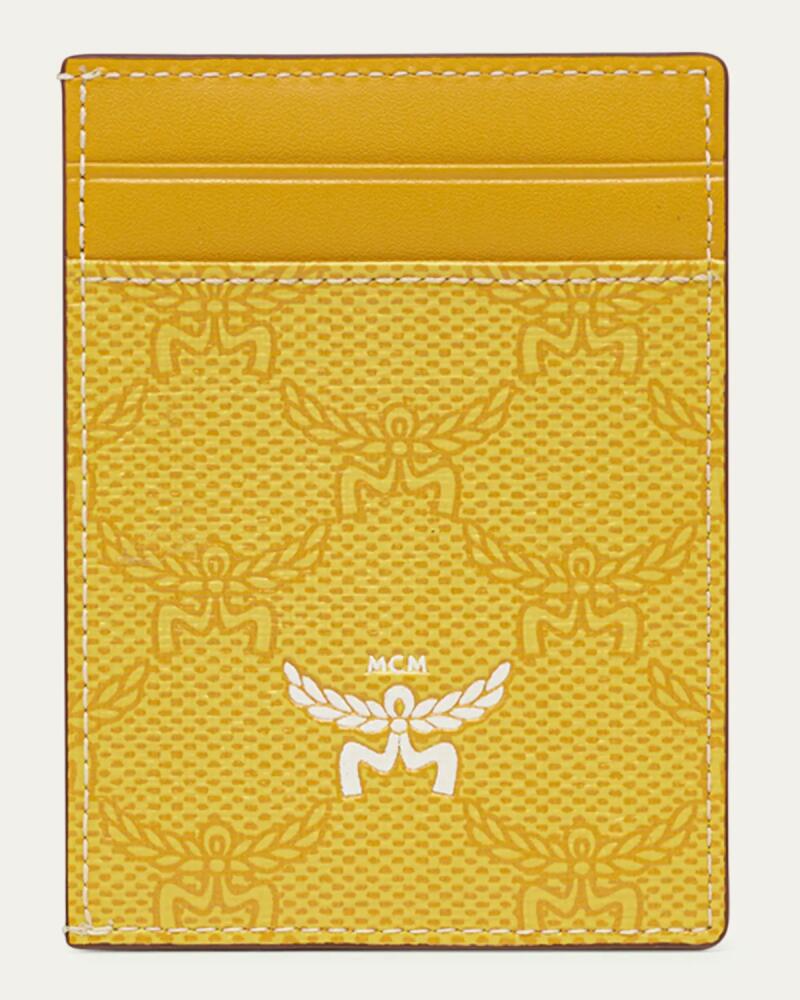 MCM Himmel Lauretos Faux Leather Card Case Cover