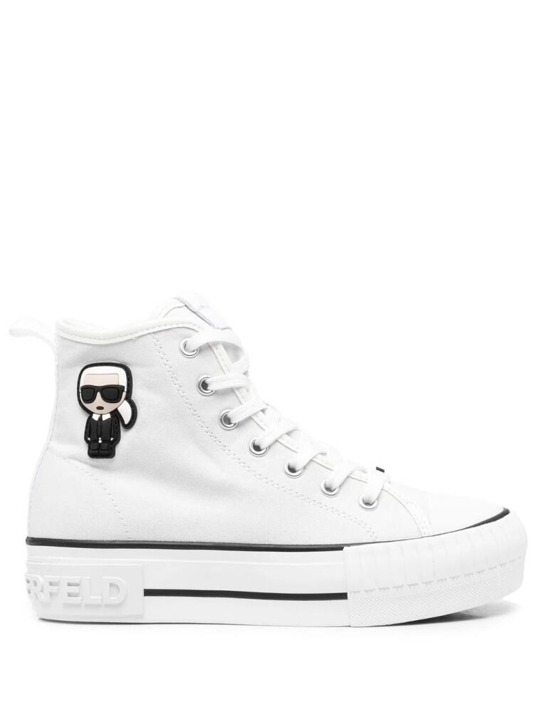 Karl Lagerfeld Karl hi-top platform sneakers - White Cover