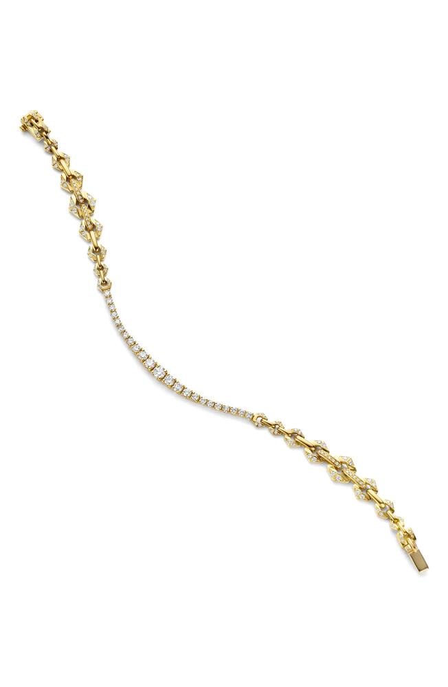 DRIES CRIEL Flow Diamond Bracelet in Gold Cover