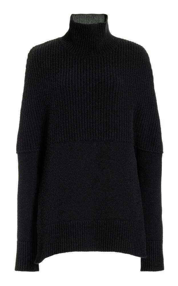 Brandon Maxwell - The Matea Knit Turtleneck Sweater - Black Cover