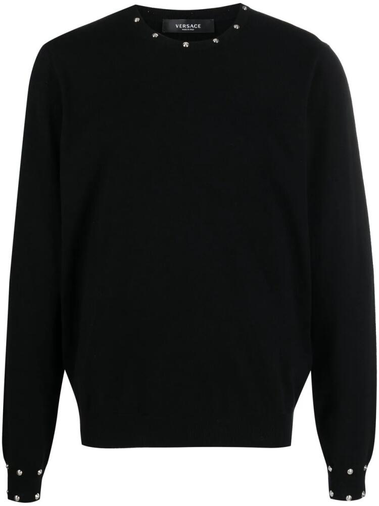 Versace studded crew-neck jumper - Black Cover