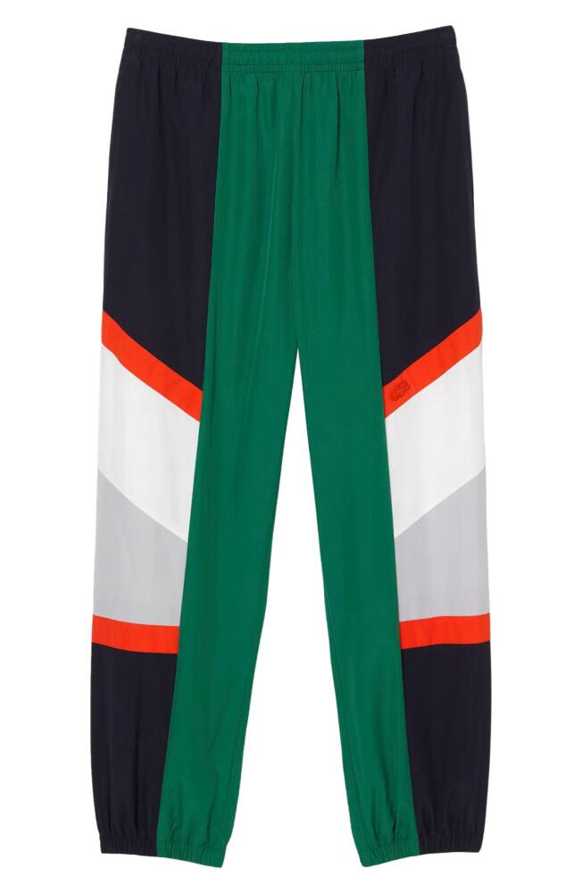 Lacoste Relaxed Fit Colorblock Joggers in Roquette/Multico Cover