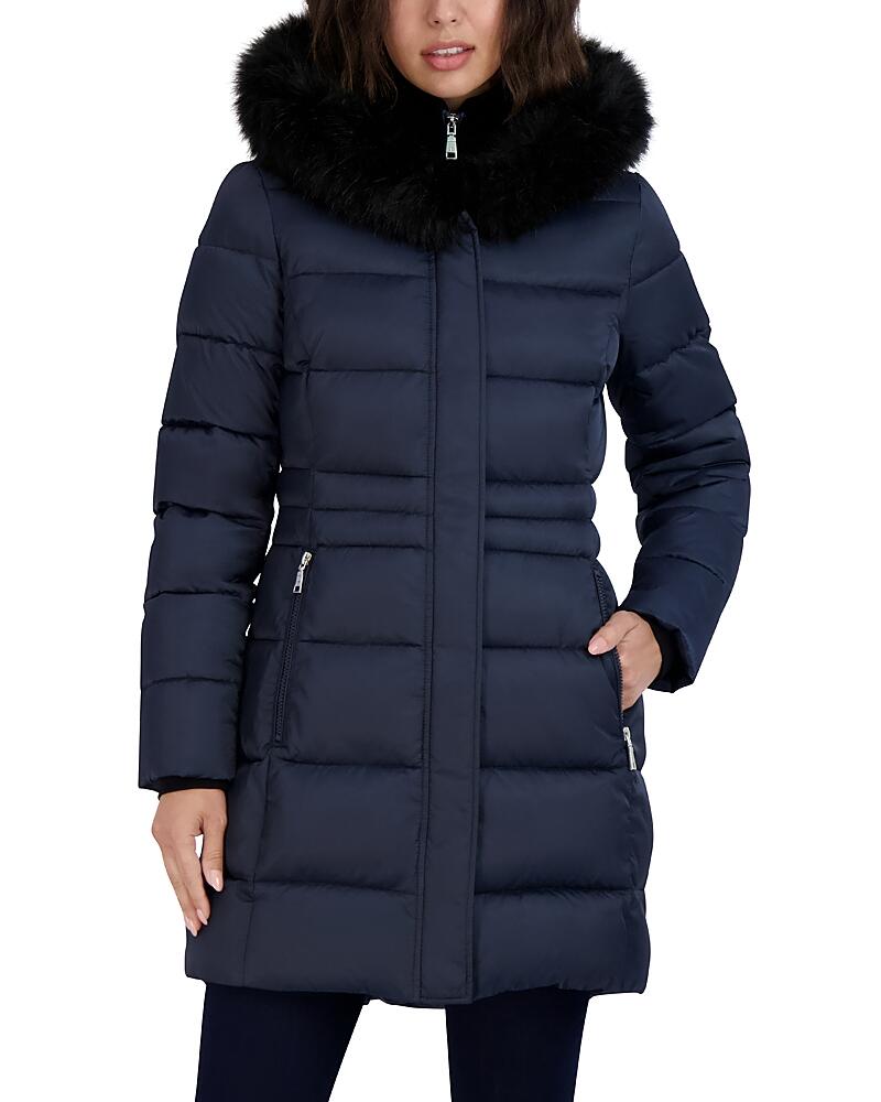 Tahari Dana Quilted Hooded Coat Cover