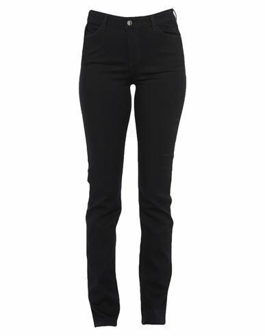 Emporio Armani Woman Pants Midnight blue Cotton, Polyester, Elastane Cover