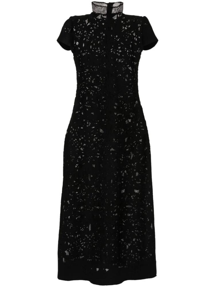 Atu Body Couture floral-mesh maxi dress - Black Cover