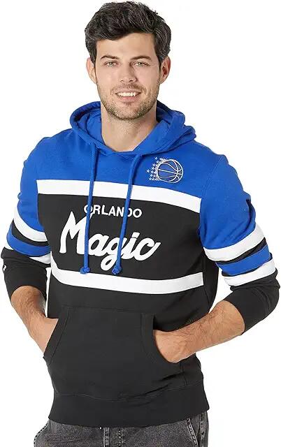 Mitchell & Ness NBA Head Coach Hoodie Magic (Royal/Black) Men's Clothing Cover