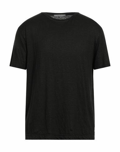 Crossley Man T-shirt Dark brown Linen, Elastane Cover