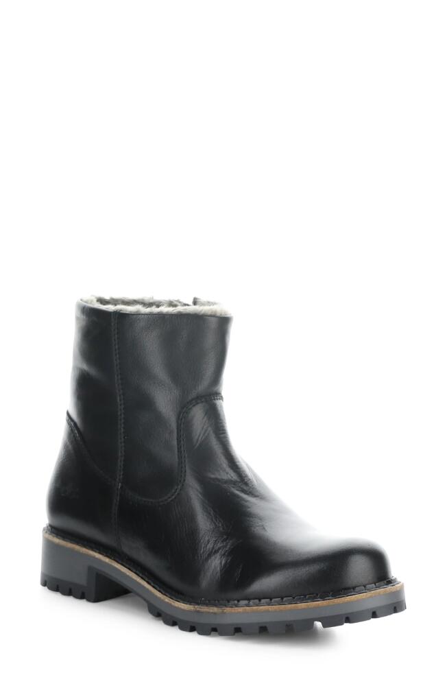 Bos. & Co. Calib Waterproof Bootie in Black Feel/Fatara Faux Fur Cover