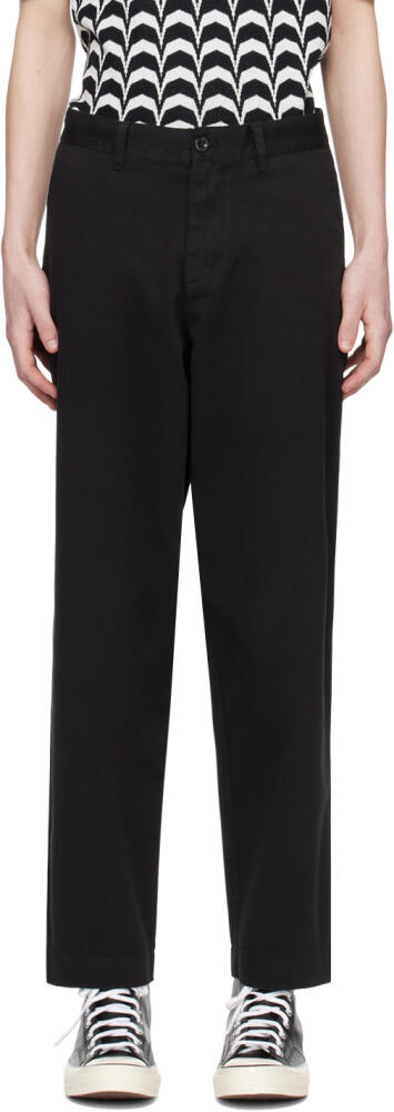 Fred Perry Black Straight Leg Trousers Cover