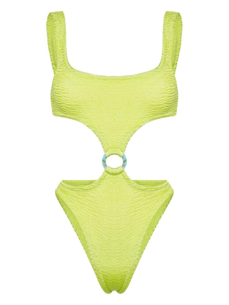 PARAMIDONNA Olivia ring-detailing swimsuit - Green Cover