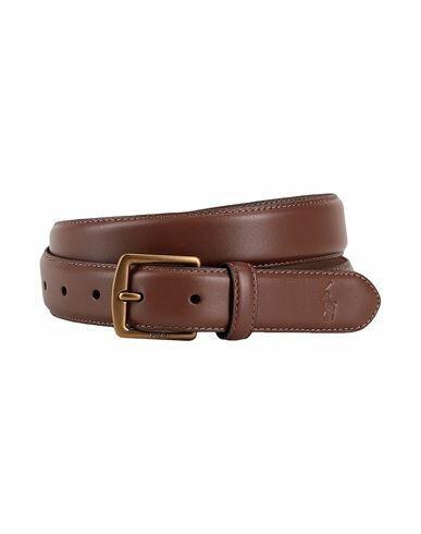 Polo Ralph Lauren Full-grain Leather Dress Belt Man Belt Brown Cow leather Cover