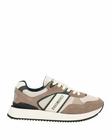 Bikkembergs Man Sneakers Khaki Soft Leather Cover