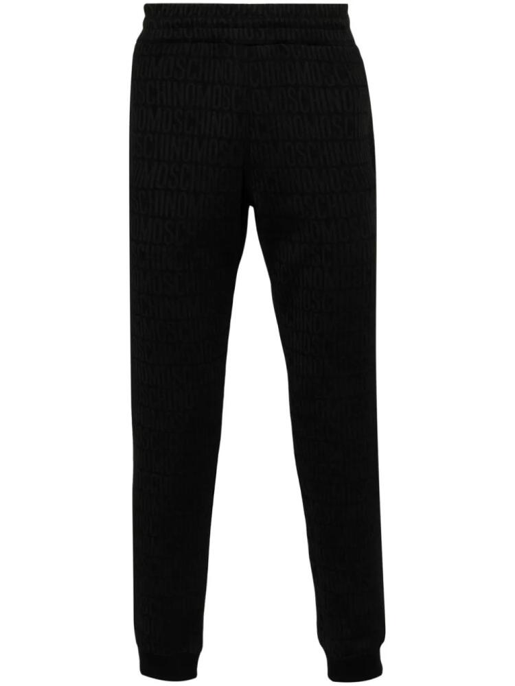 Moschino logo-jacquard track pants - Black Cover