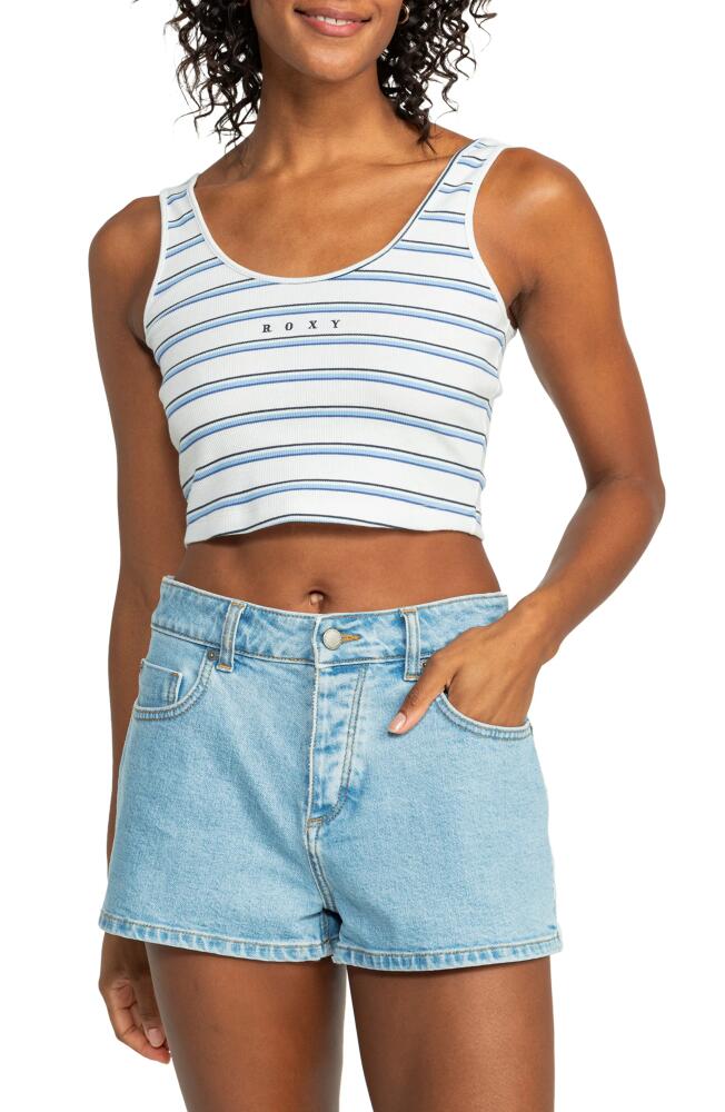 Roxy Roxify Dive Rib Crop Tank in Sailing Day Stripe Cover