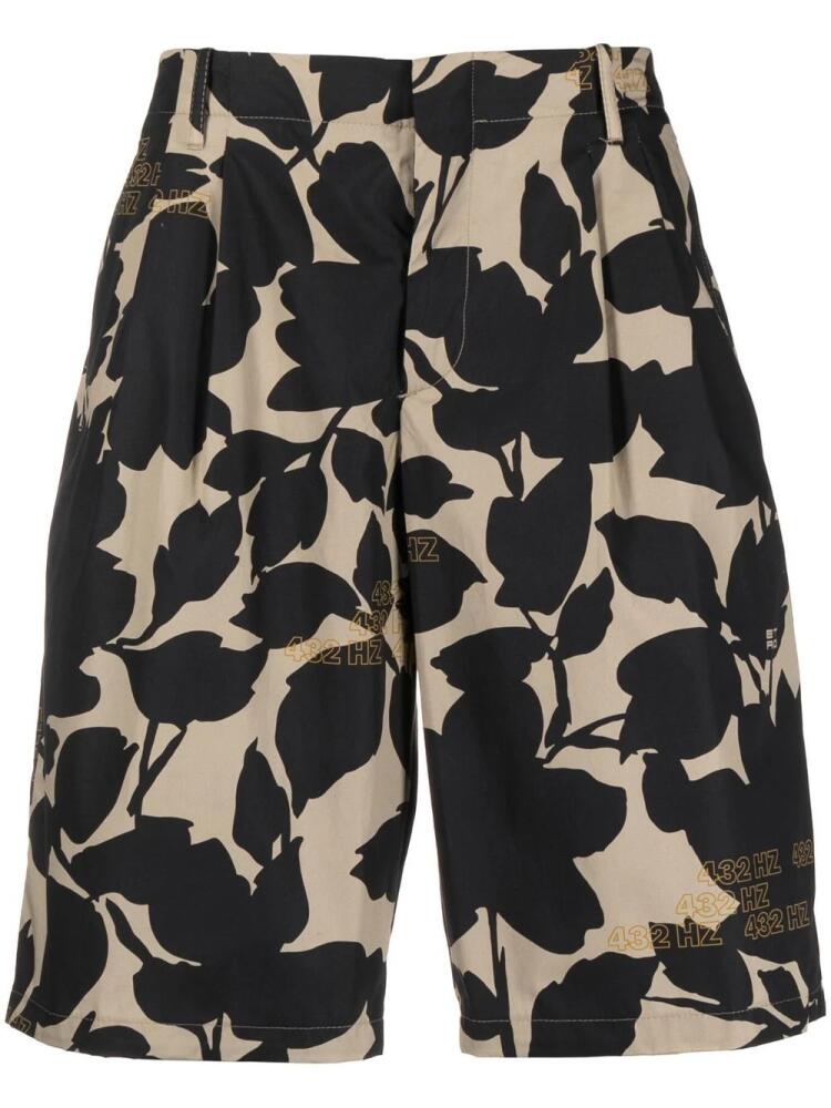 ETRO graphic-print high-waist shorts - Black Cover