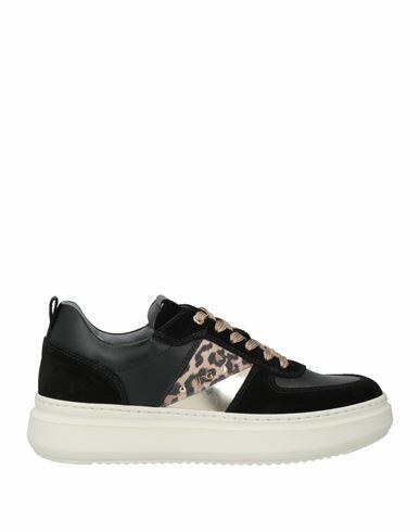 Nero Giardini Woman Sneakers Black Leather Cover