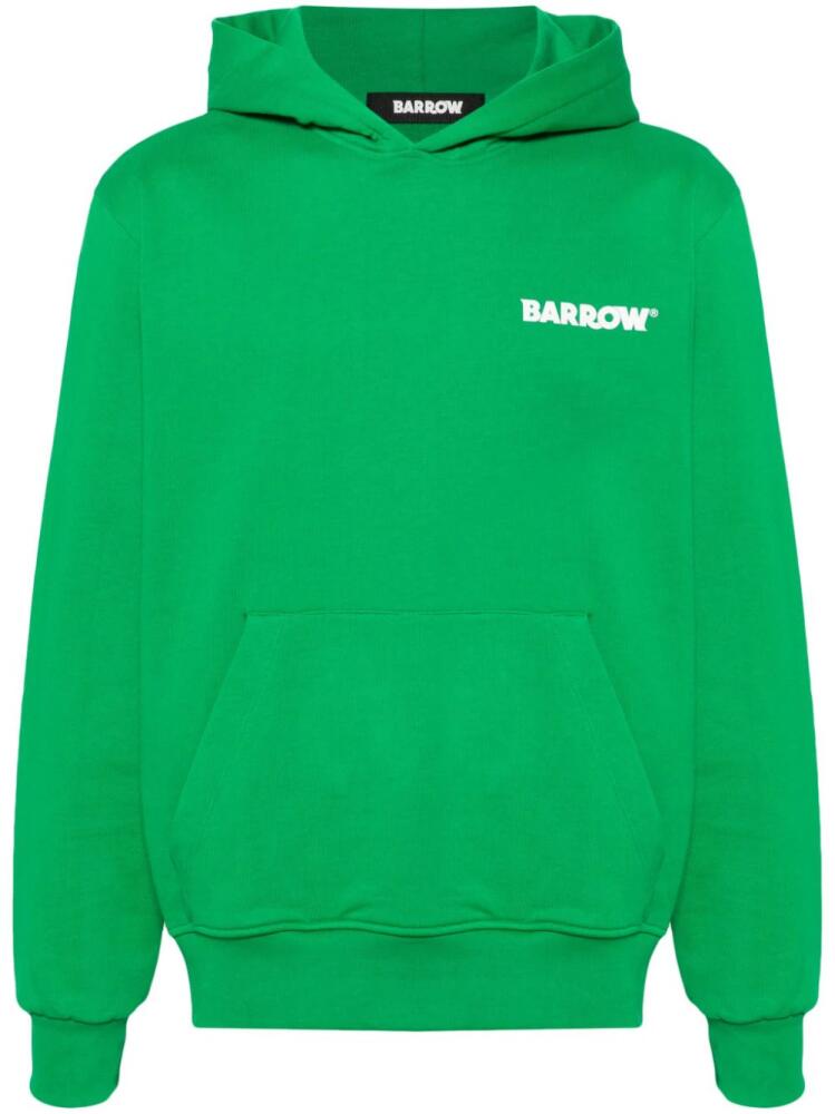 BARROW logo-print hoodie - Green Cover