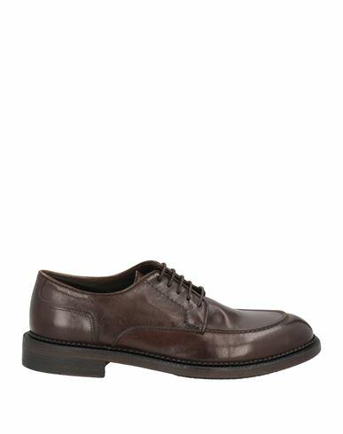 Pantanetti Man Lace-up shoes Dark brown Leather Cover