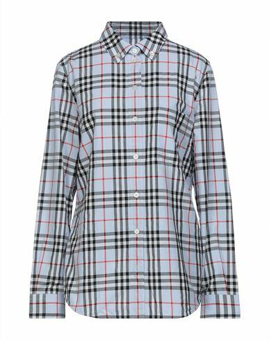 Burberry Woman Shirt Sky blue Cotton Cover