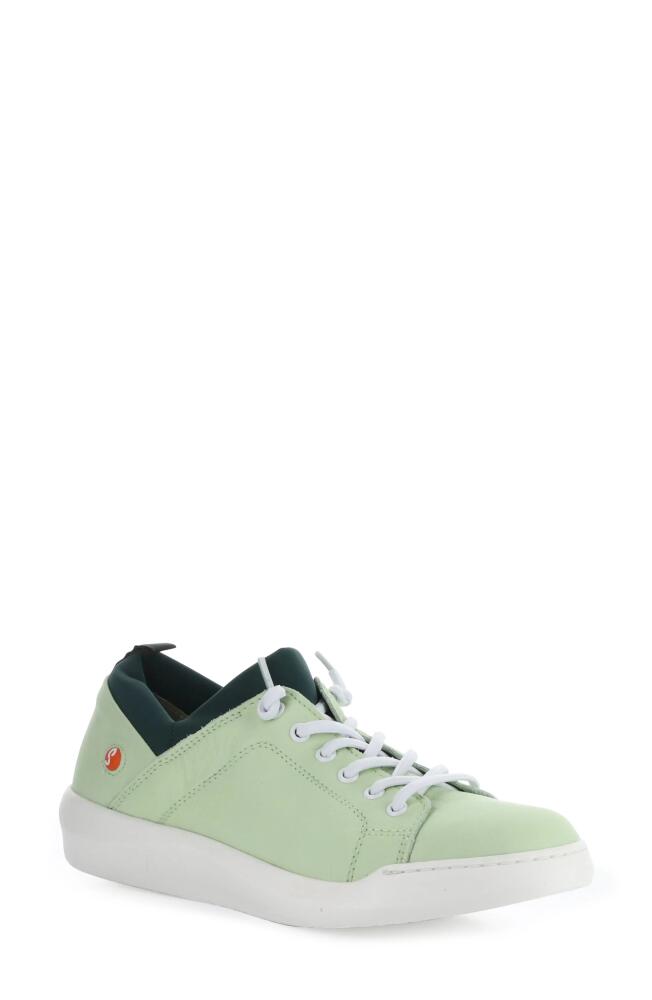 Softinos by Fly London Bonn Sneaker in 017 Light Green/Petrol Cover