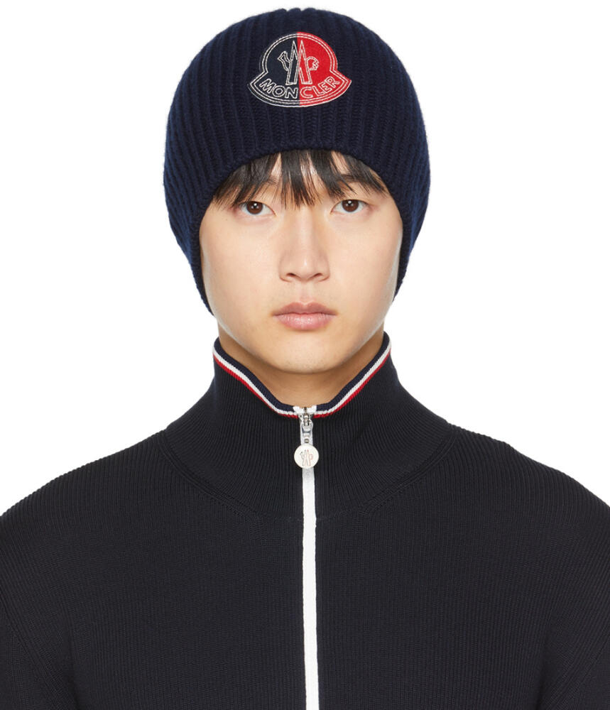 Moncler Genius 2 Moncler Navy 1952 Logo Beanie Cover