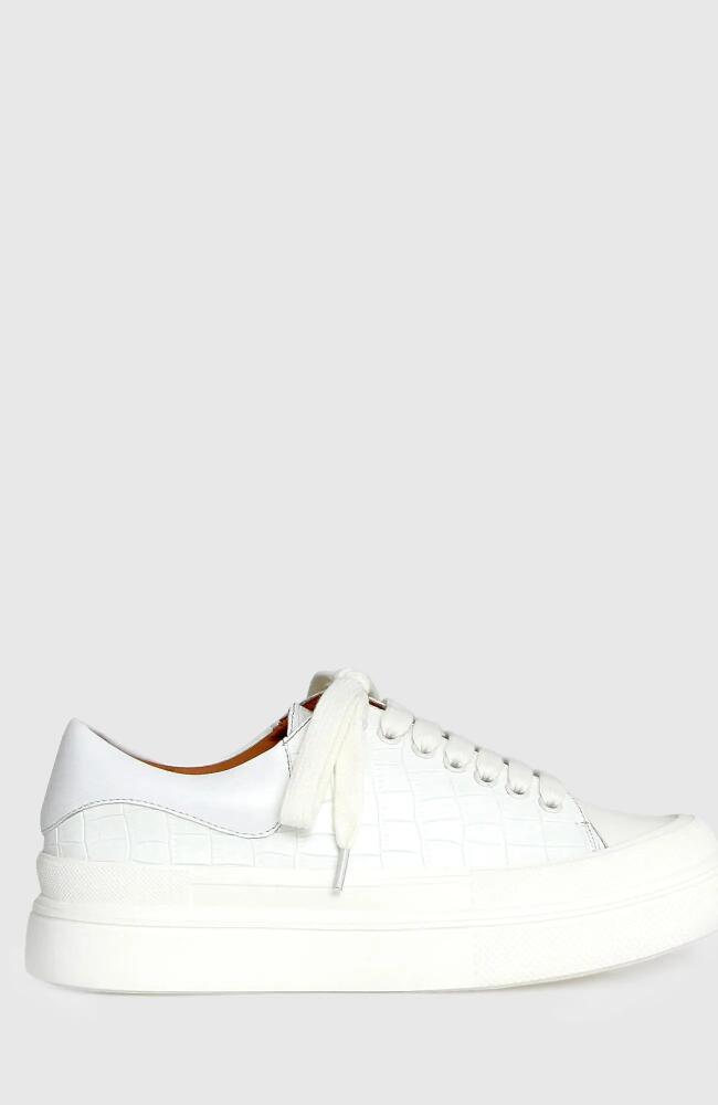 Belle & Bloom Just A Dream Croc Leather Sneaker in White Cover