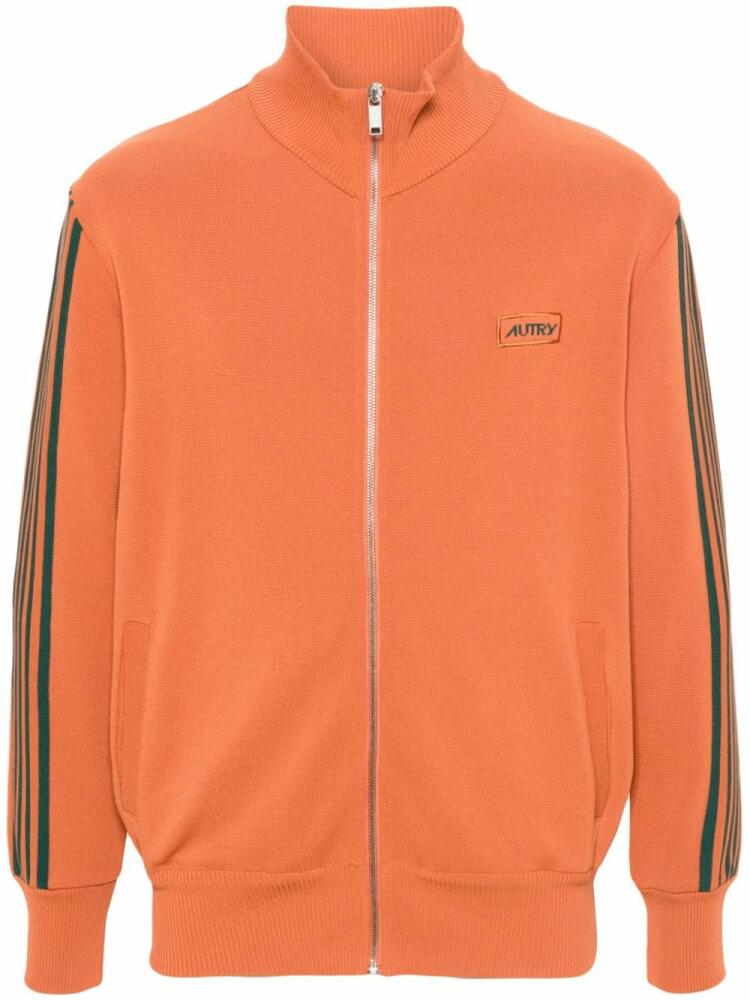 Autry logo-patch cardigan - Orange Cover