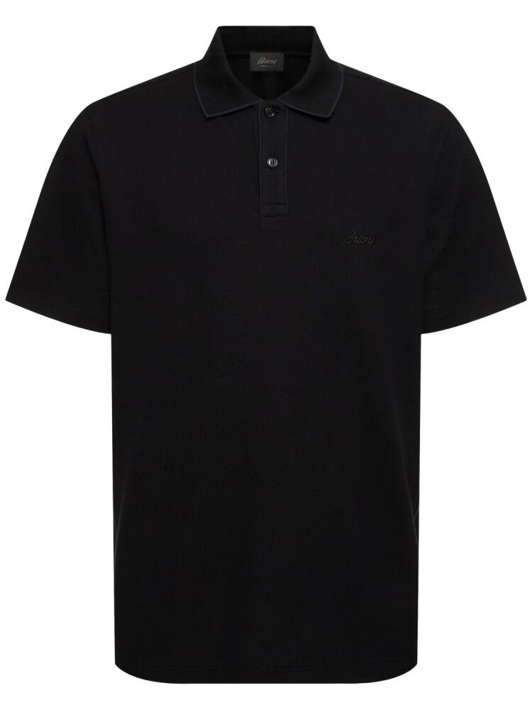 BRIONI Cotton Piquet Polo Cover