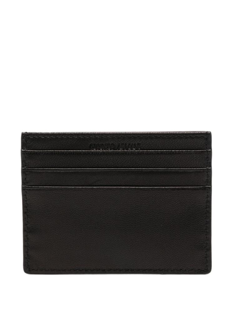 Giorgio Armani leather cardholder - Black Cover