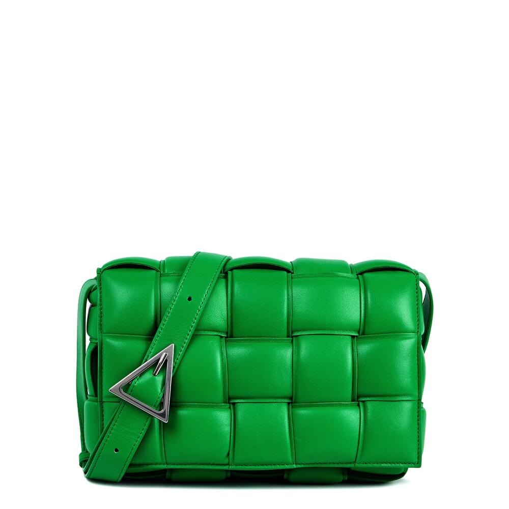 Bottega Veneta Padded Cassette Intrecciato Leather Cross-body bag - Green Cover