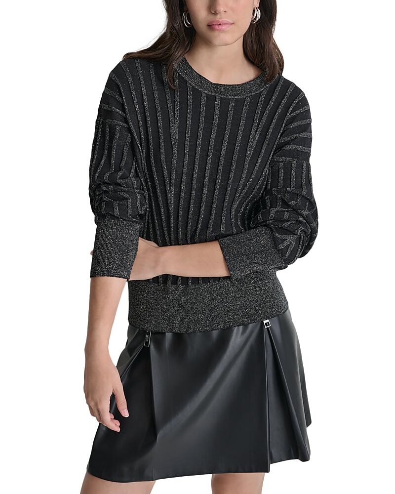 Dkny Metallic Ribbed Sweater Cover