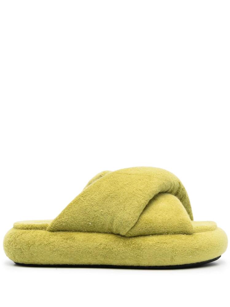 JW Anderson Bumper Twist platform slippers - Green Cover