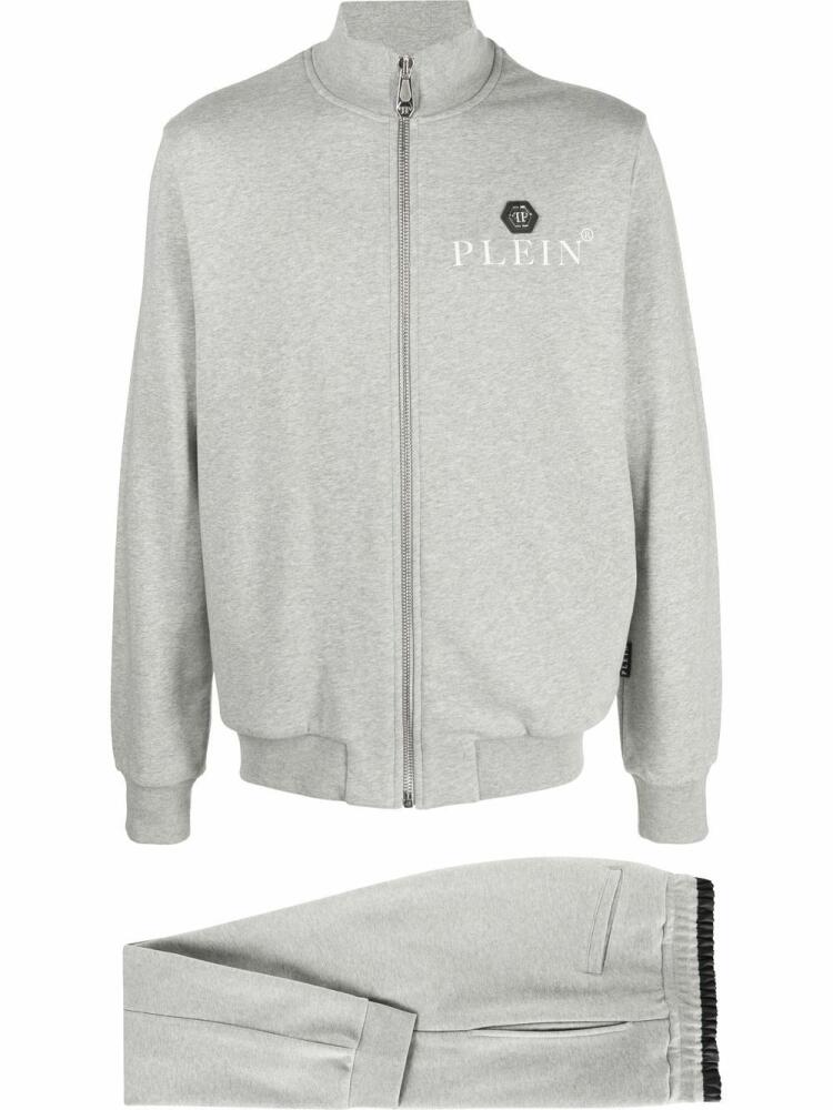 Philipp Plein logo-plaque tracksuit set - Grey Cover