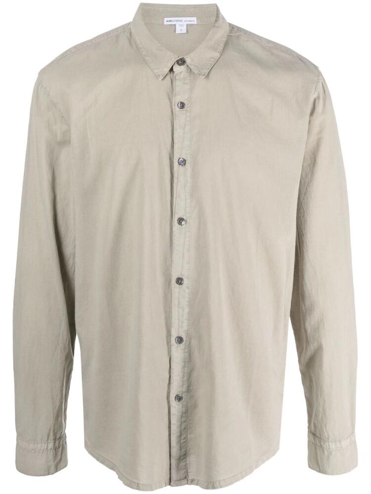 James Perse long-sleeve cotton shirt - Grey Cover