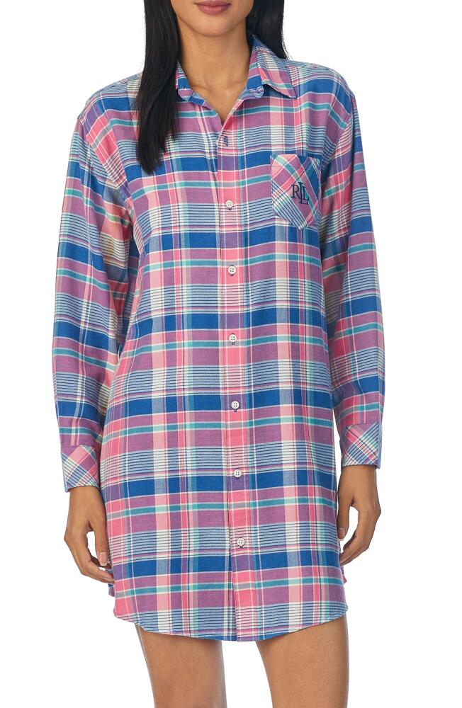 Lauren Ralph Lauren Plaid Sleep Shirt in Multi Plaid Cover