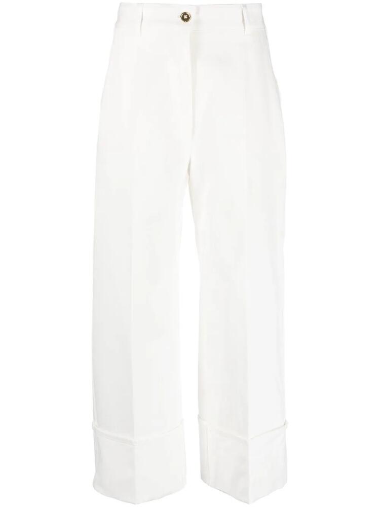 Patou cropped straight-leg jeans - White Cover