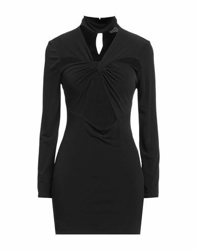 Cinqrue Woman Mini dress Black Polyester, Elastane Cover