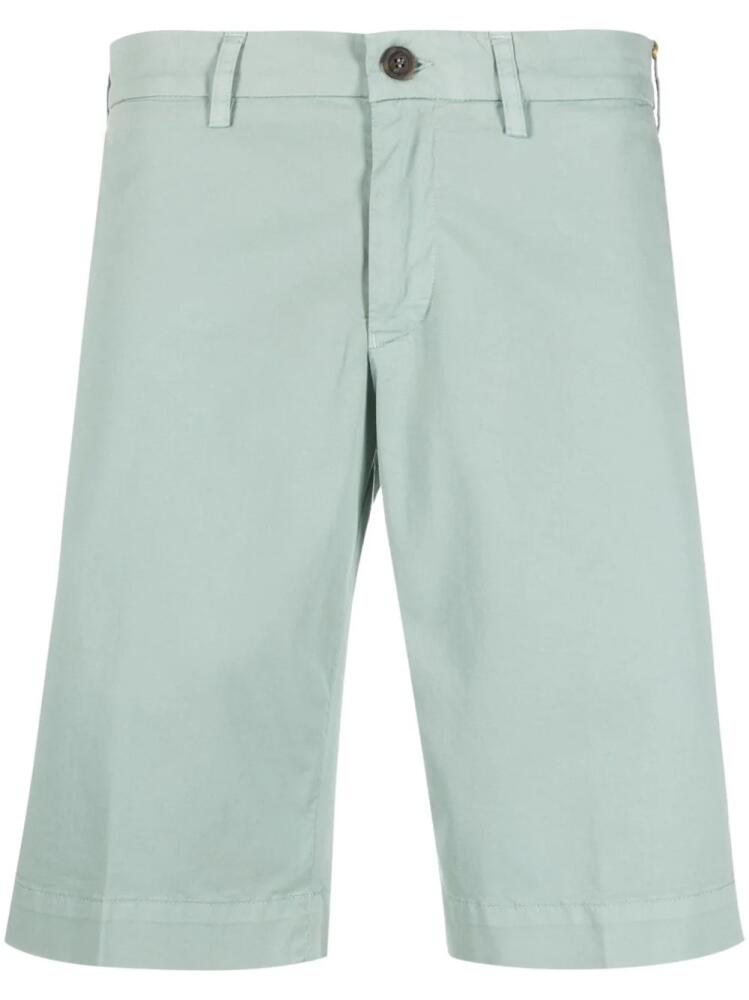 Canali mid-rise cotton shorts - Blue Cover