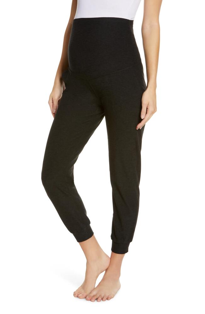 Beyond Yoga Spacedye Maternity Joggers in Darkest Night Cover