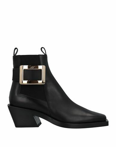 Roger Vivier Woman Ankle boots Black Soft Leather Cover