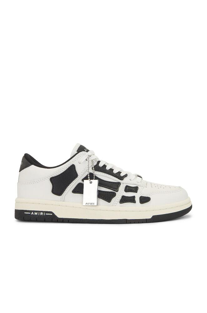 Amiri Skeleton Low Top Sneaker in White Cover