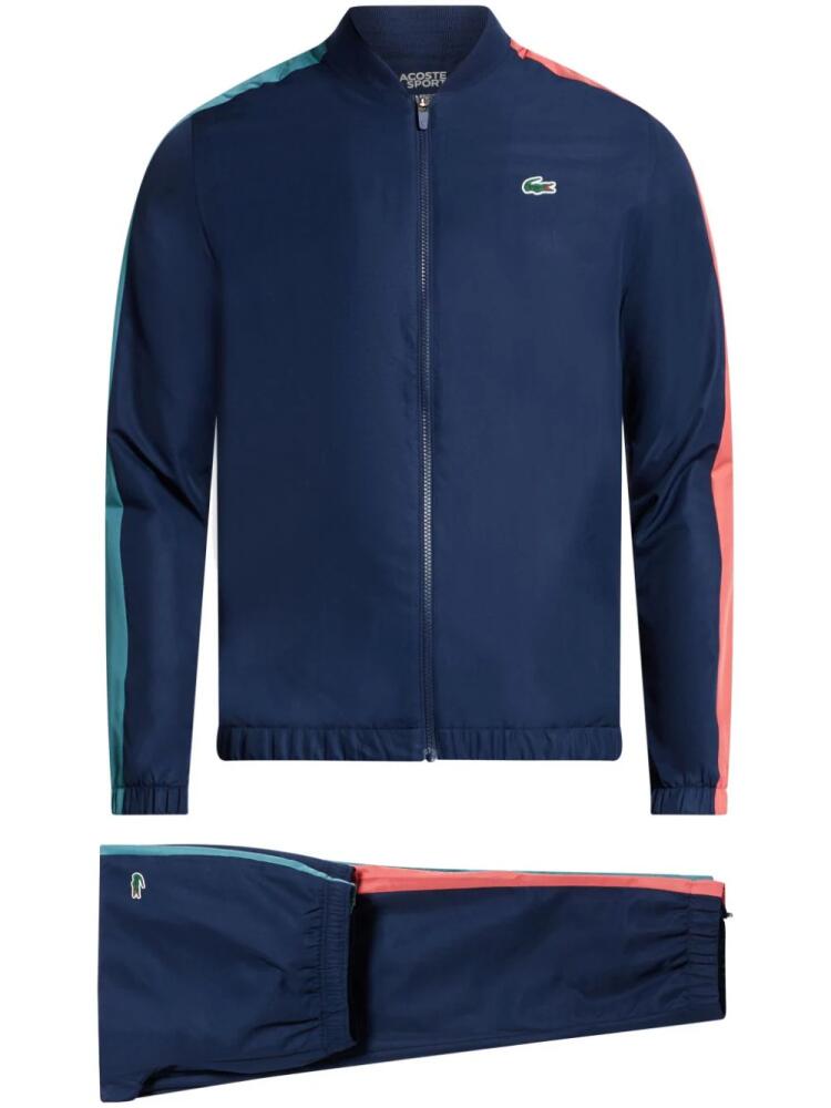 Lacoste logo-print zip-up tracksuit - Blue Cover