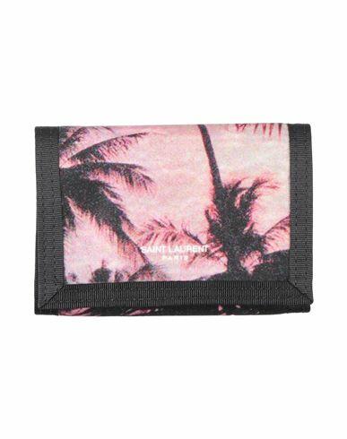 Saint Laurent Man Wallet Black Textile fibers Cover