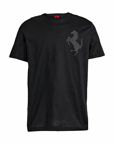 Ferrari Man T-shirt Black Cotton Cover