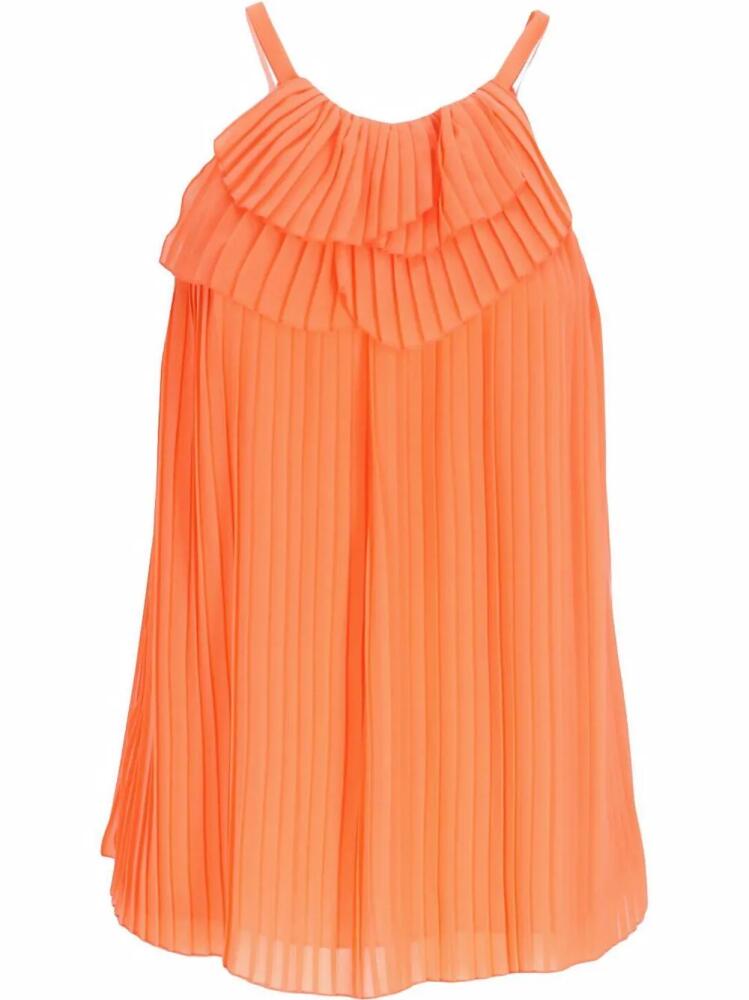 Emporio Armani halterneck pleated blouse - Orange Cover