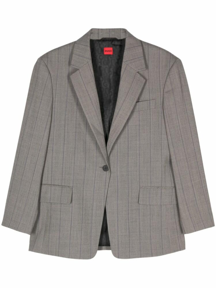 HUGO striped blazer - Grey Cover