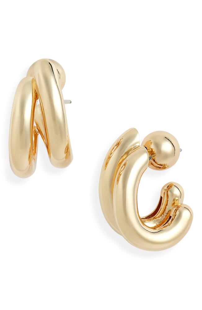 Jenny Bird Florence Hoop Earrings in High Polish Gold Cover