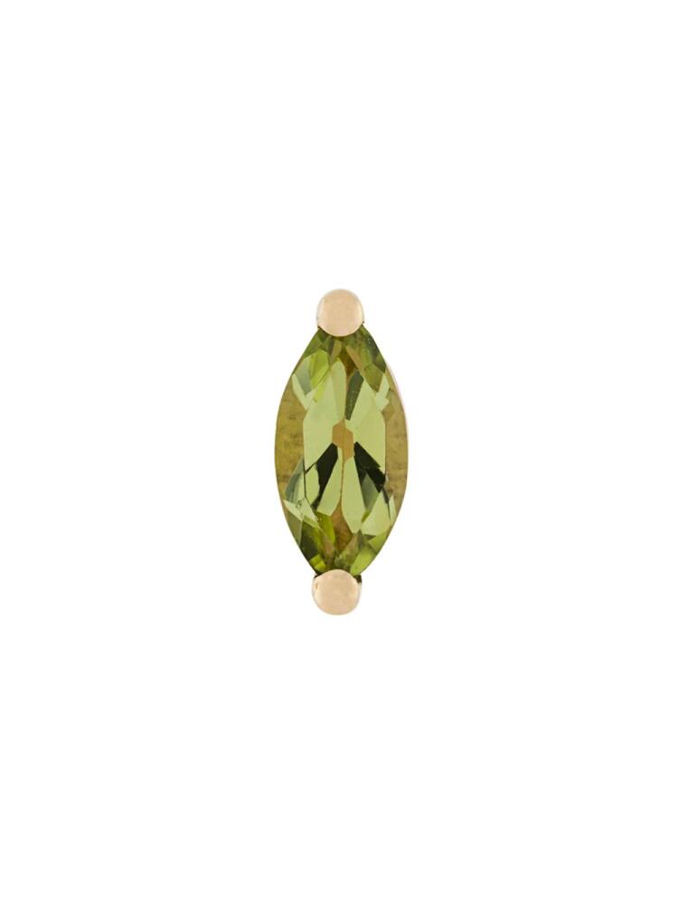 Delfina Delettrez 18kt gold Dots Solitaire peridot earring - White Cover